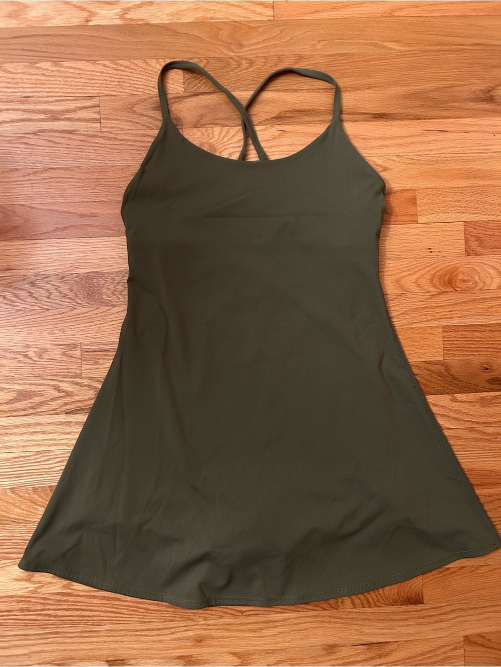 Halara Olive Green A-Line Athletic Dress